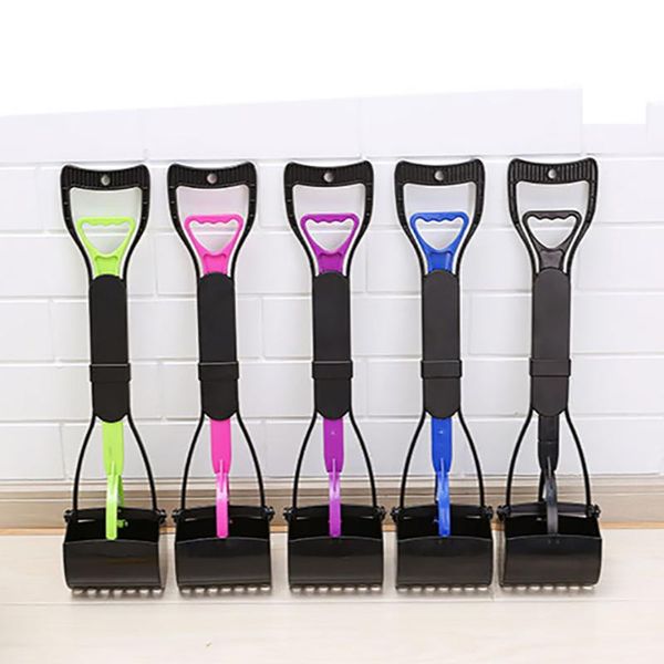 

pet pooper scooper dog poop scooper jaw pet poop scoop shovel pick up foldable long handle waste picker dog outdoor clean tools