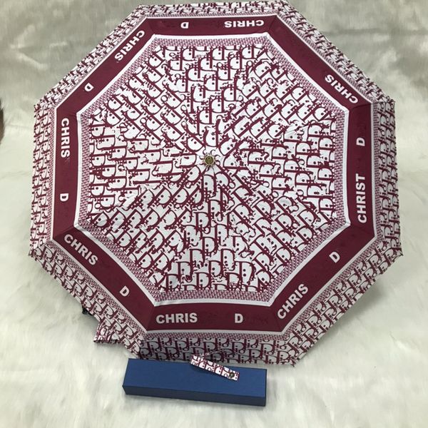 

letter pattern umbrellas classic design sun rain umbrella luxury with box anti-uv