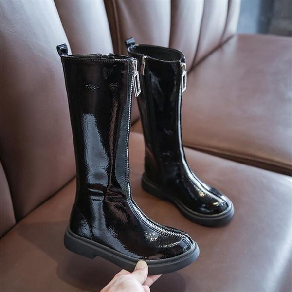 

boots children snow for girls suede warm plush kids waterproof casual shoes fashion high quality, Black;grey