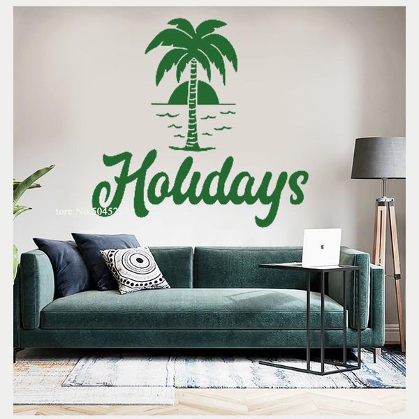 

wall stickers summer for living room holiday home decoration support color customization wallpaper environmental protection z180