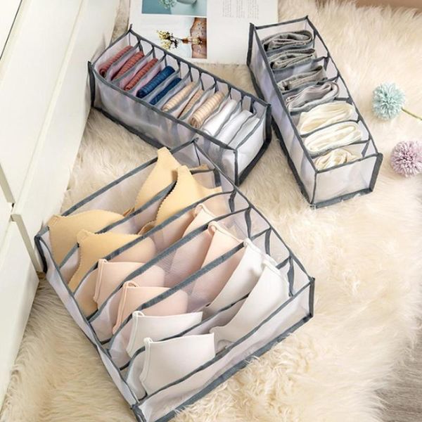 

storage drawers 1pc nylon underwear bra divider organizer box foldable drawer closet organizers boxes for scarfs socks