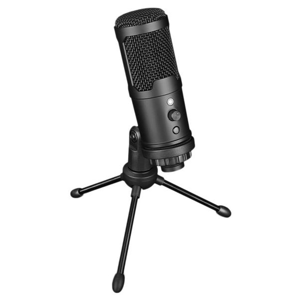 

microphones usb microphone condenser with mute button and volume knob used for live broadcasting games recording