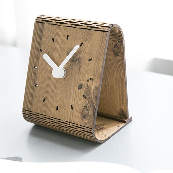 

desk & table clocks american modern simple clock deskornaments bedroom silent pendulum household wall