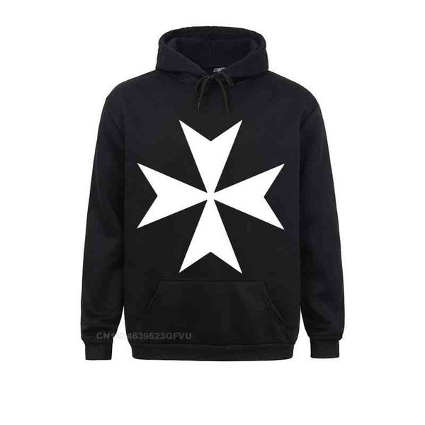

men knights templar hospitaller cross harajuku fashion camisas hoodies sweasweater kawaii clothes, Black