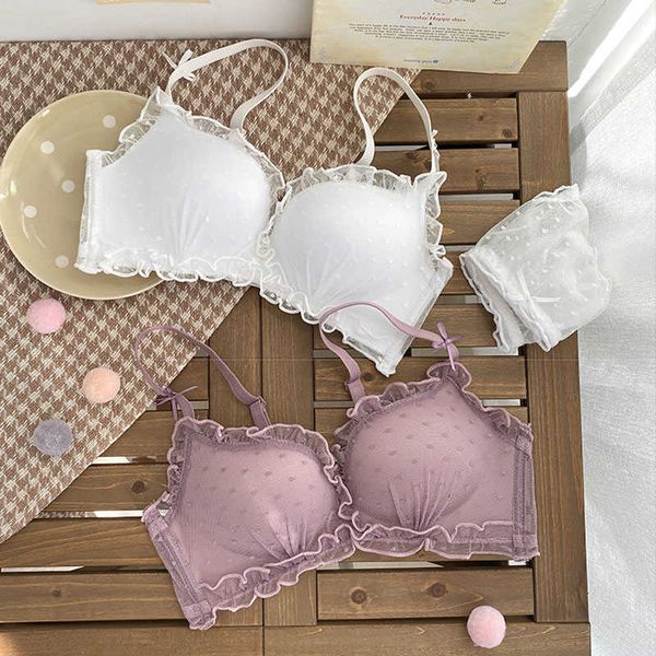 Slip Mutandine Roseheart Nuove Donne Moda Rosa Pruple Pizzo Senza Fili Bralette Mutandine Reggiseno Push Up Set Biancheria Intima Set Lingerie Sexy L2404