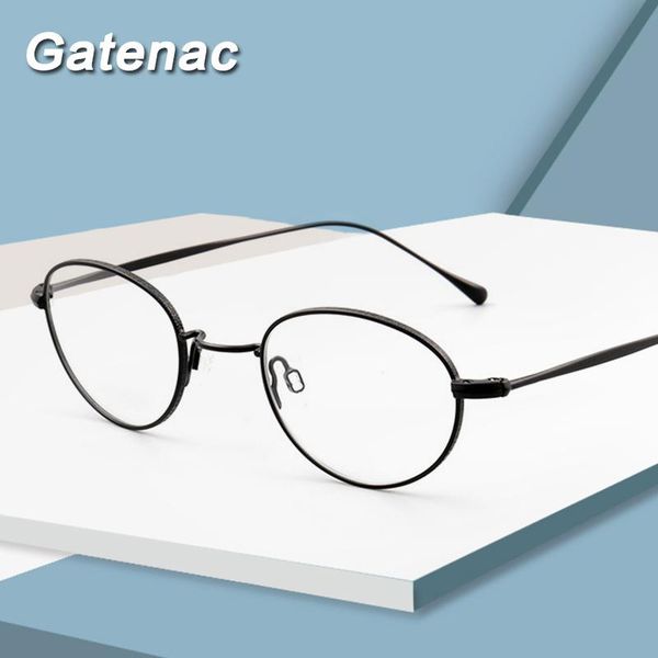 

fashion sunglasses frames 2021 retro alloy man glasses women oval frame luxury optical eyeglasses myopia prescription lady long leg, Black