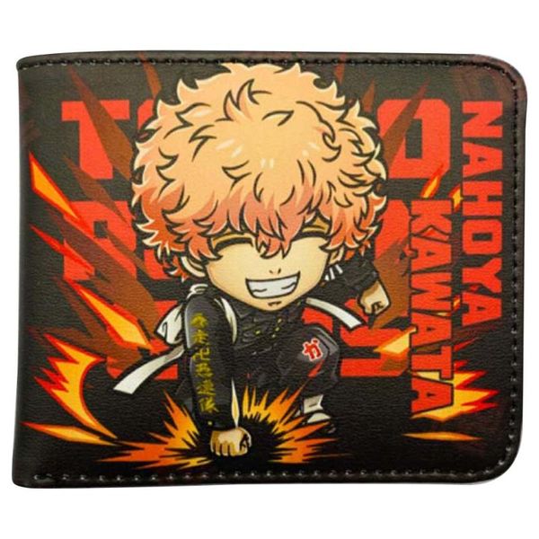 

wallets cute cartoon wallet with card holder man leather coin pocket, Red;black