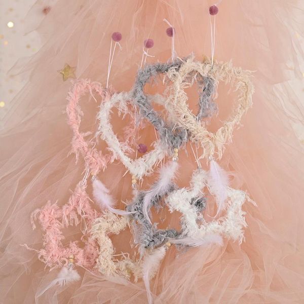 

christmas decorations lovely star heart plush ornaments hanging toys for home festival atmosphere decoration 2021 happy year