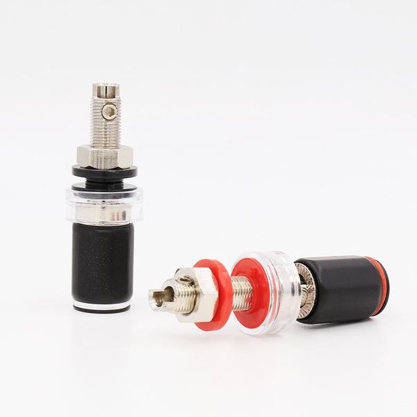 

smart power plugs 4pcs rhodium plated hifi speaker terminal binding post socket 45mm