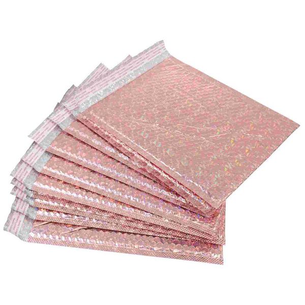 

packing bags 10pcs bubble mailers padded envelopes self seal mailing (rose gold)