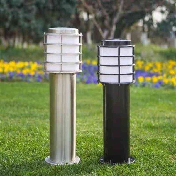 

lawn waterproof courtyard column head stainless steel garden villa landscape solar outdoor lamp