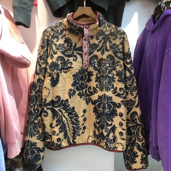 

2021 new winter keep warm tiger pattern kapital men women lamb wool streetwear jackets clothing high collar jacket n22p, Black;brown