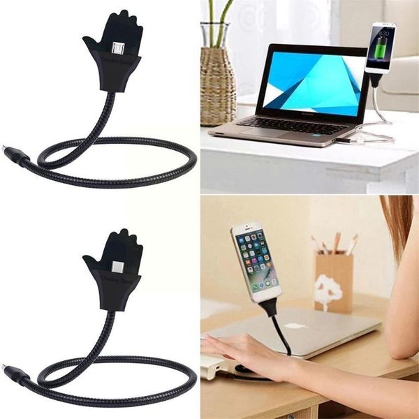 

cell phone mounts & holders palm lazy holder charging cable car usb data mobile vertical for flexible suitable android u2l8