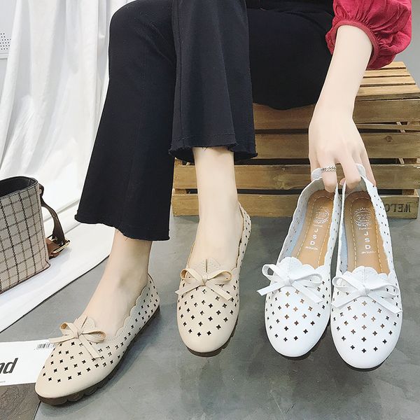 

women's apartments comrfort leather flat slipony moccasins ballet shoes big 2021's sdc r9zj, Black