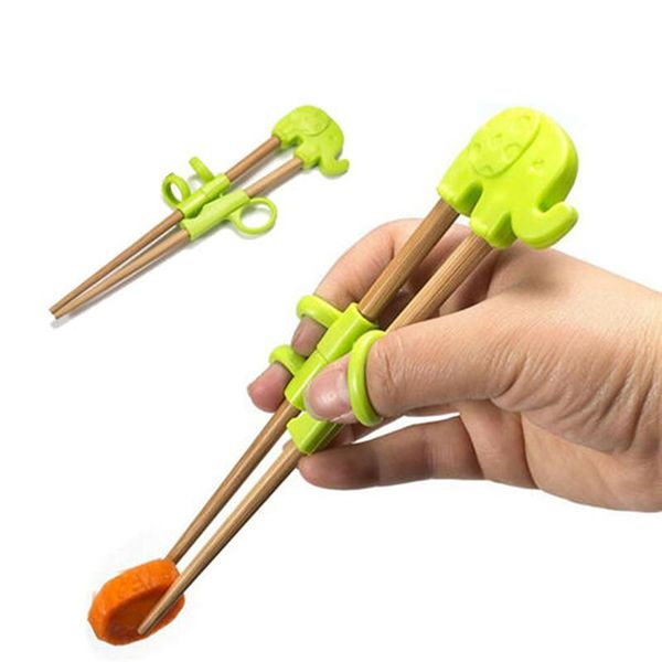 

chopsticks portable cartoon learning training kids helper with wooden ud88