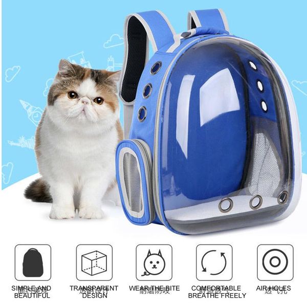 

cat carriers,crates & houses pet dog backpack travel carrier double shoulder bag transparent for small handbag carrying