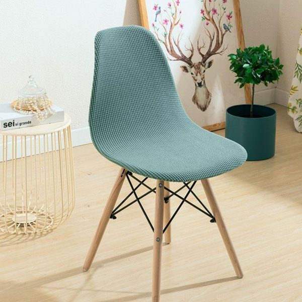 

chair covers 1pc eames cover washable removable armless shell seat family el sand restaurant solid color elastic