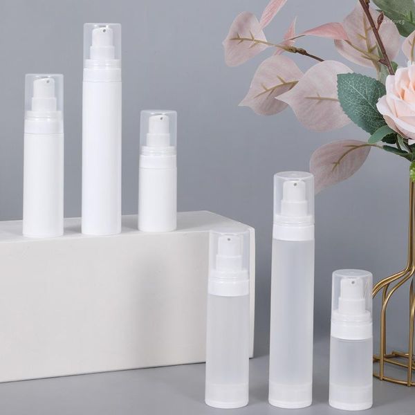 

storage bottles & jars 20pcs 15ml 30ml 50ml airless pump bottle empty lotion vacuum