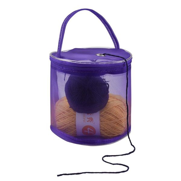 

storage bags mesh knitting needle bag hollow yarn crochet knit diy craft organizer for thread ball sewing accessories