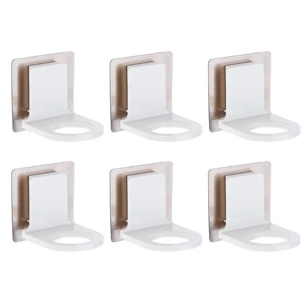 

hooks & rails 6pcs shower bottles hangers bath fixing stickers wall for bathroom