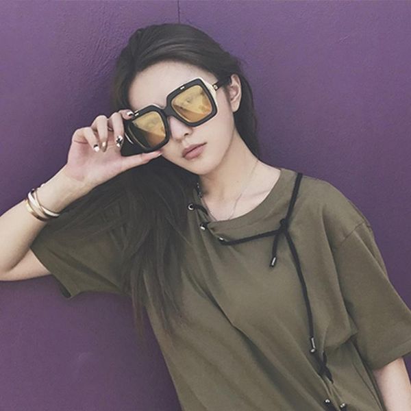 

sunglasses a69f oversized square flip up sun glasses vintage retro double lens style shades 2021, White;black
