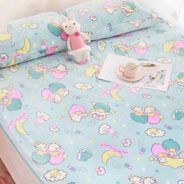 

blankets japan anime mysterious star twin princess plush blanket fain rein pillow case cover sheet girl kids romantic gift for daughter