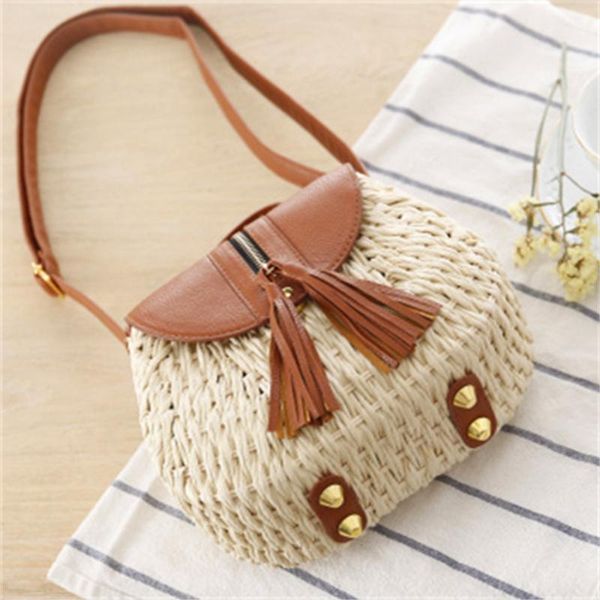 

duffel bags bag for ladies beach shoulder hand woven straw handbag fashion large capacity