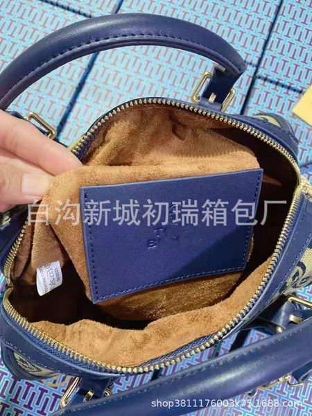 

autumn winter new canvas mosaic jacquard boston pillow bag single shoulder messenger bag fashion handbag handbags