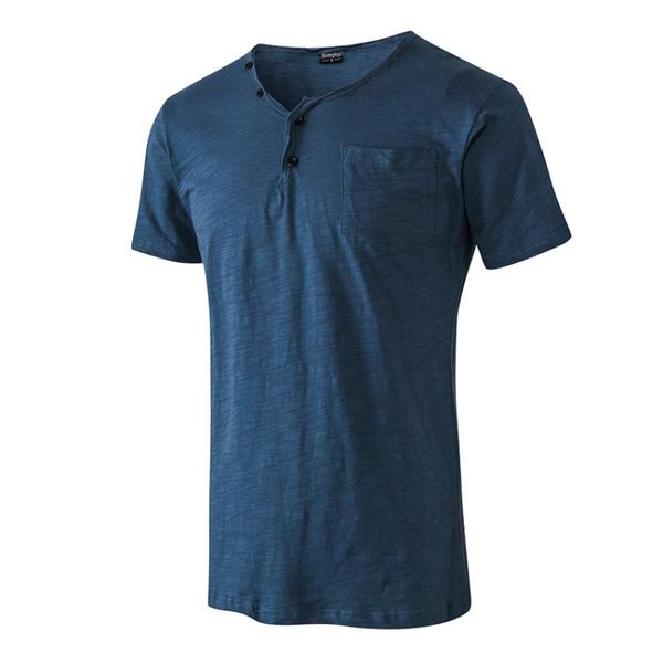 

men's t-shirts men slim fit summer fashion tshirt henley collar short sleeve t shirt solid color hipster streetwear tee casual male, White;black