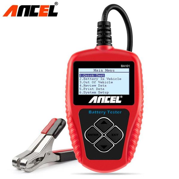 

code readers & scan tools ancel ba101 car battery analyzer tester 12v 2000cca 220ah detect bad cell test obd obd2 diagnostic tool multi lang