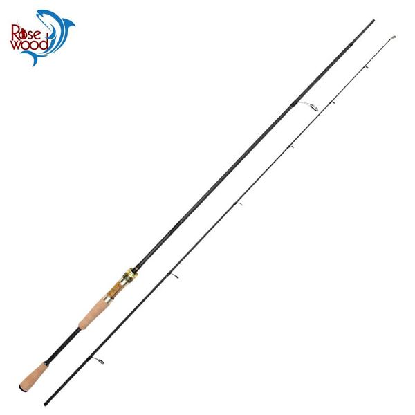 

rosewood winter fishing rod solid wood reel seat 2.37m two section trout carbon rod light pesca pole for fisherman