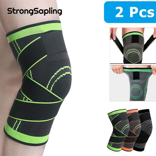 

1pair men women sports knee support compression sleeves joint pain arthritis relief running fitness elastic wrap brace knee pads, Black;gray
