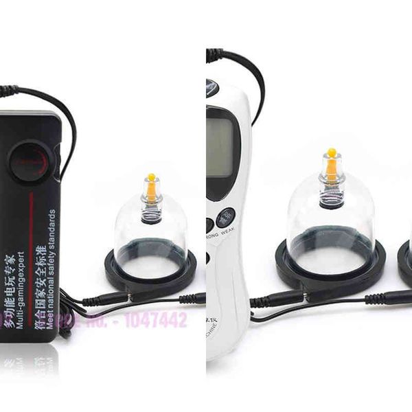 Nxy Sex Pump Toys Weiblicher elektrischer Nippelinhalator Vakuummilchstimulator Brustvergrößerungsspielzeug Doppelbecher 1221