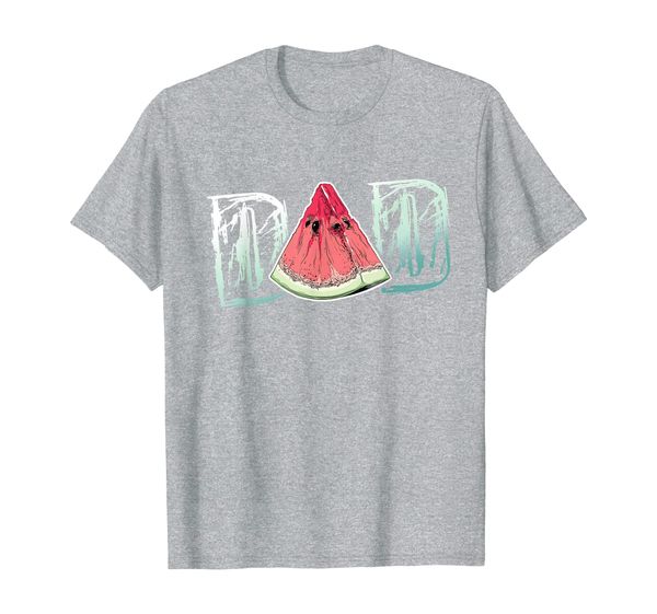 

dad watermelon fruit cool fathers day summer gift t-shirt, White;black