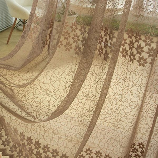 

curtain & drapes modern jacquard design flower window screening home decorative european style bedroom balcony