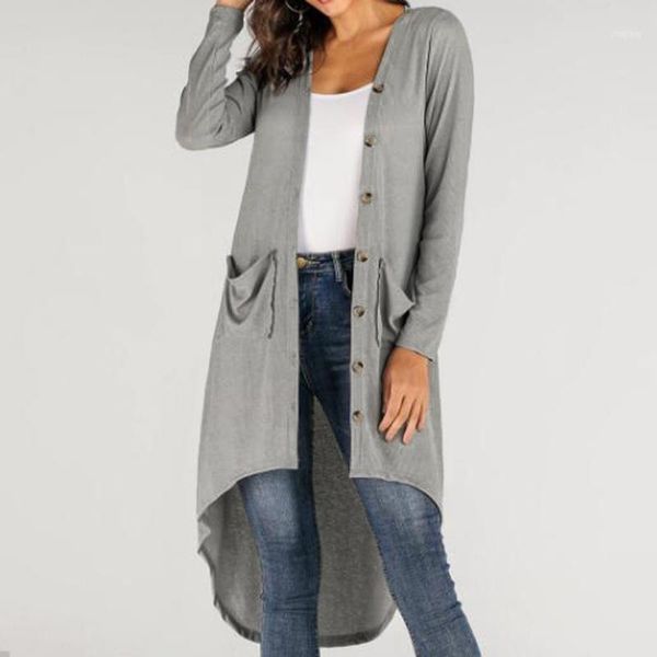 

women's winter soild long sleeve coat mid-long trench mujer loose large size windbreak outwear1, Tan;black
