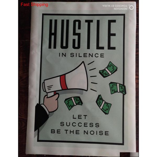

unframed/alec monopoly "hustle in silence",hd canvas print home decor wall art painti qylvrq tore2010