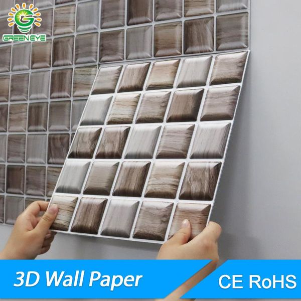 

wallpapers 3d wall paper marble brick peel and self-adhesive stickers waterproof diy kitchen bathroom home stick pvc tiles panel