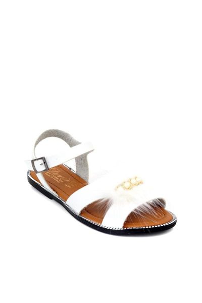 

sandals white feather women 's dmr683, Black