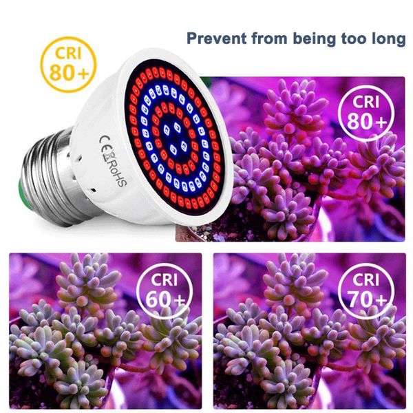 

grow lights full spectrum plant led light bulbs lamp lighting for seeds flower greenhouse veg indoor garden e27 phyto growbox