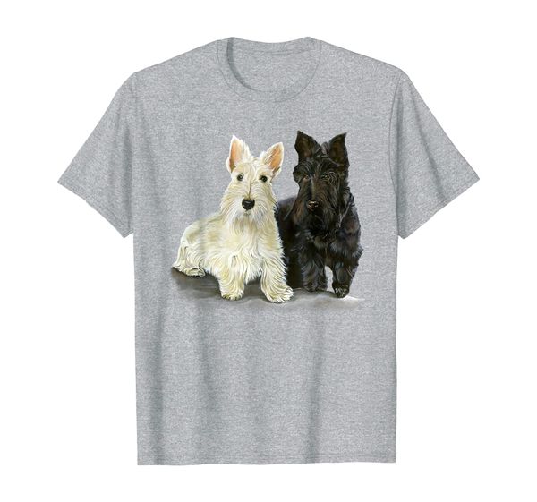 

scottish terrier art image design pet owner gift, White;black