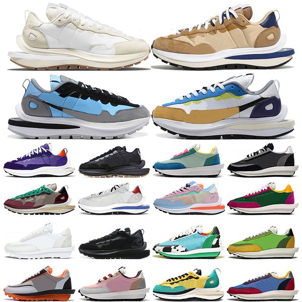 

sacai x vaporwaffle ldwaffle ldv sail sesame running shoes chunky dunky pure platinum royal fuchsia tour yellow villain red men women sports