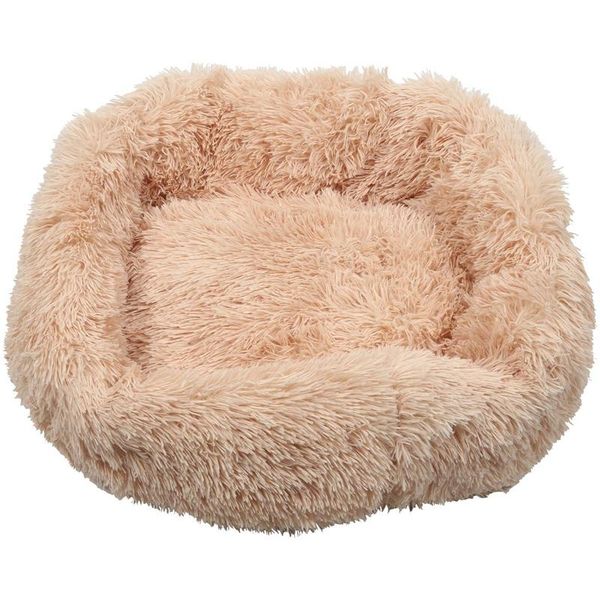 

cat beds & furniture dog bed cushion faux fur donut cuddler for joint-relief and improved sleep