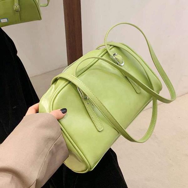

fashion dign women's shoulder underarm bags solid color pu leather ladi large capacity casual tote bag female daily handbag