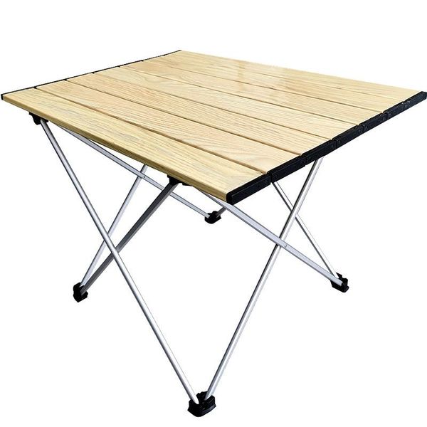 

ultralight compact camping folding table with carry bag, (wood grain - m)
