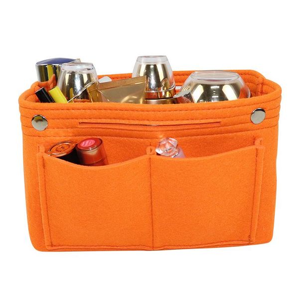 

cosmetic bags & cases 1pc felt fabric bag travel multifunction handbag organizer purse insert storage pouch case