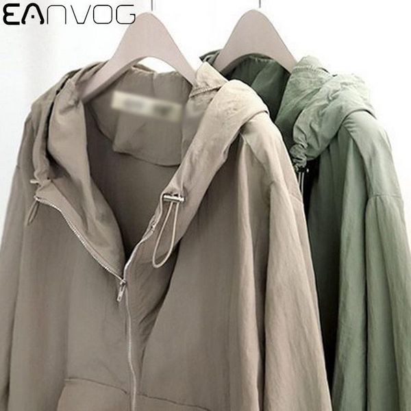 

women's jackets long sleeve oversized jacket women zipper coat outwear winter lady outdoor causal hooded womens clothes, Black;brown