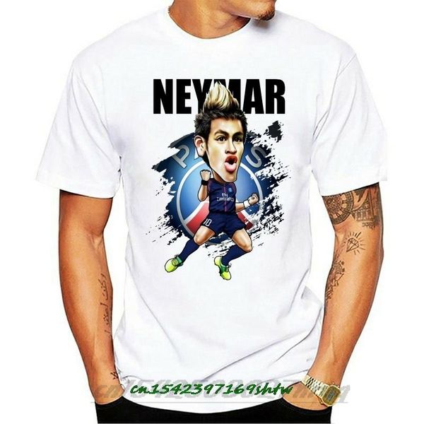 

men's t-shirts neymar jr t shirt men fashion tshirt germain soccer graphic short sleeve cool casual cartoon, White;black