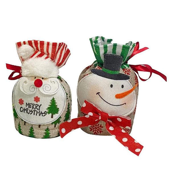 

christmas decorations merry gift bags apple bag xmas tree ornaments hanging for year home room decor kids gifts