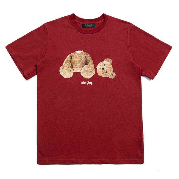 

beheaded bear men's t-shirt 2022 summer tide loose short sleeve street fashion, White;black